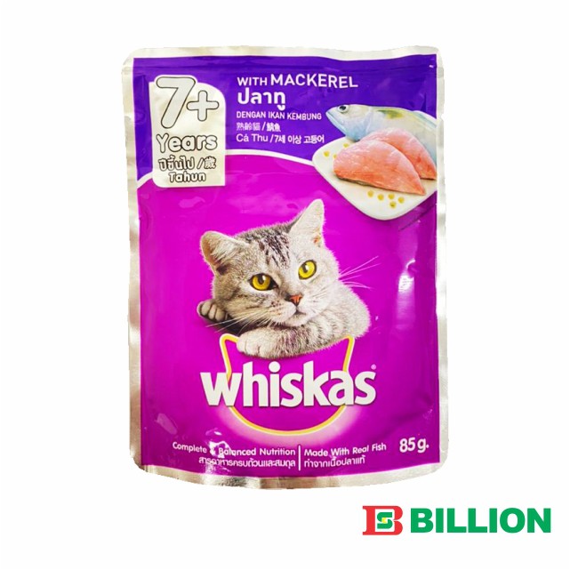 WHISKAS Pouch Cat Wet Food 7+Years 85g ( Assorted ) Shopee Malaysia