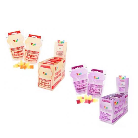 Yupi Yogurt Gummy Flavor Mixed Berry / Original 40G (HALAL) Shopee