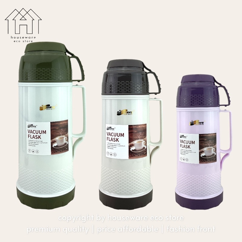 Daydays 1.8L Large Capacity Vacuum Flask Thermos Flask Keep Warm Cold Bottle 69045「热水瓶」 Shopee