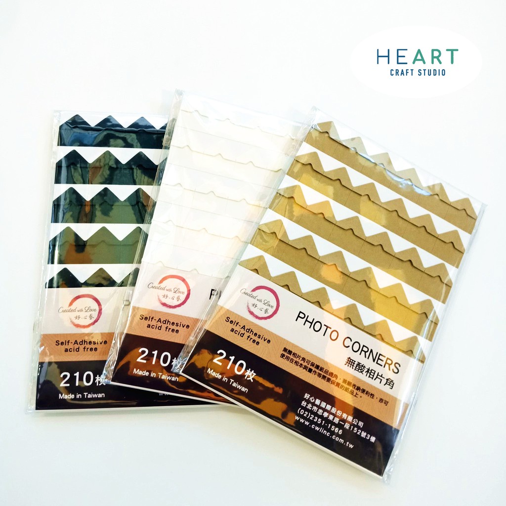 210 pcs Self Adhesive Paper Photo Corner Stickers Acid Free Picture