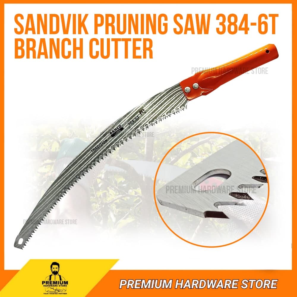BAHCO Sandvik Pruning Saw 3846T branch cutter (Gergaji Kayu) Shopee