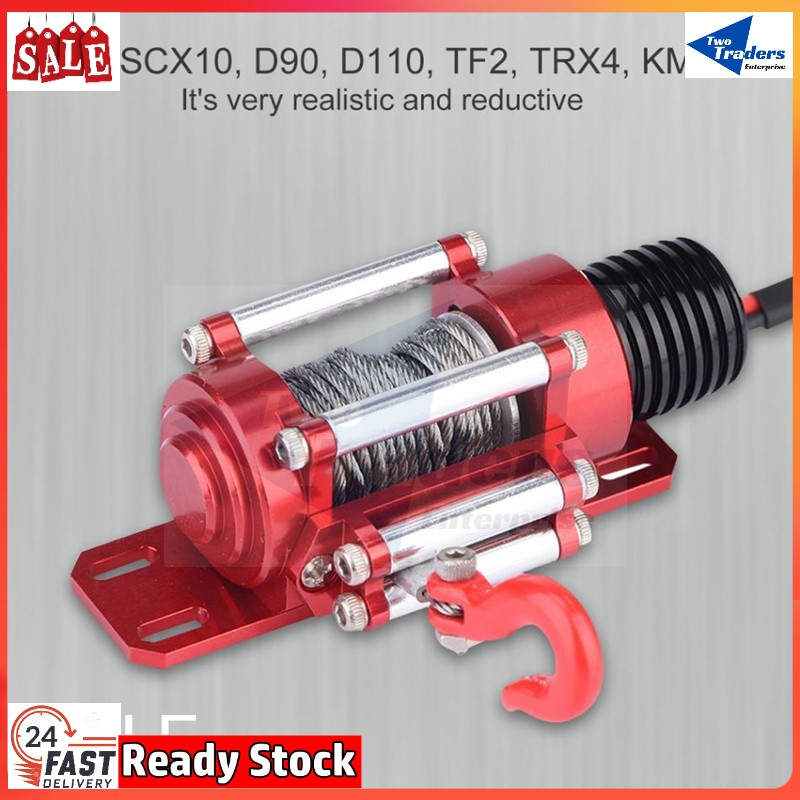 [TwoTraders] Rc Winch For RC CRawler Climbing Cars Electric Metal Winch
