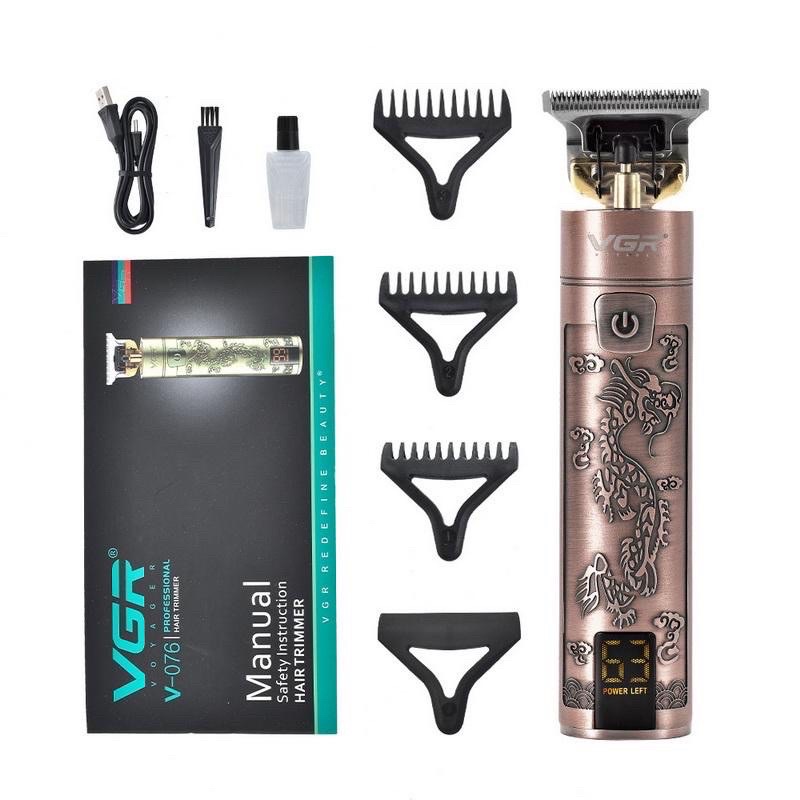 VGR V-076 Digital Hair Clipper With USB Rechargeable Hair Clipper ...