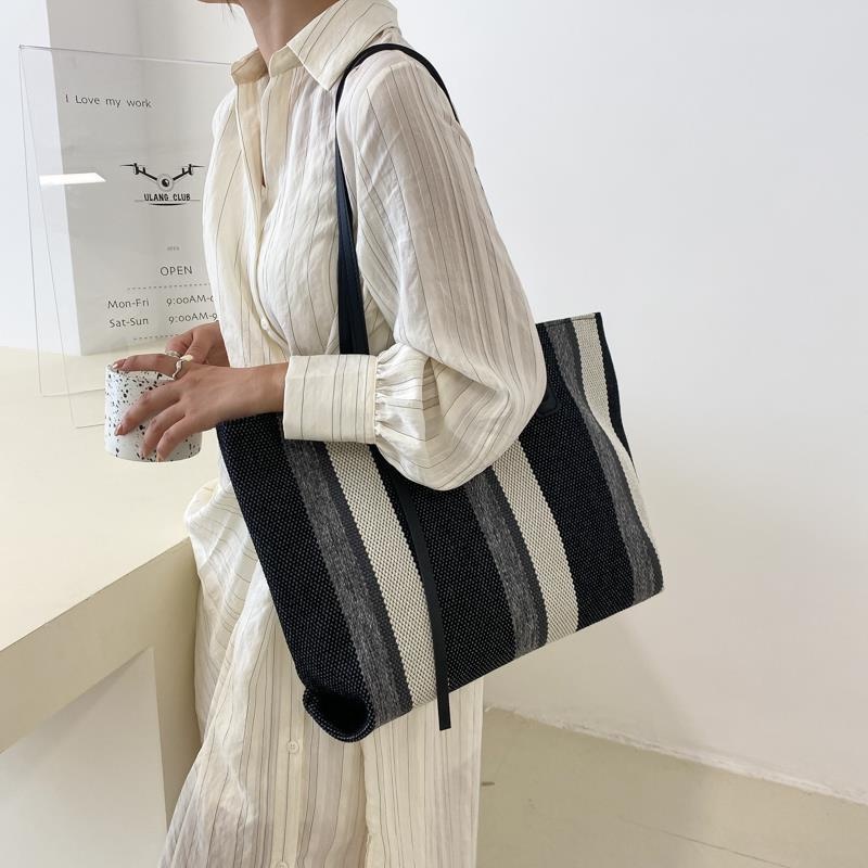 Euceane Women's Large Capacity Bag Commuter Canvas Bag Fashion Tote Bag ...