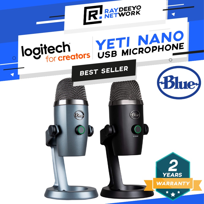 Logitech For Creators BLUE Yeti Nano Premium Dual-Pattern USB ...