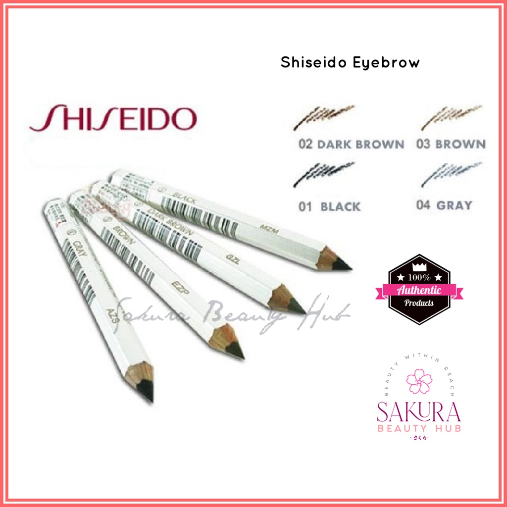 Shiseido Eyebrow Pencil (black/dark brown/brown/gray) | Shopee Malaysia