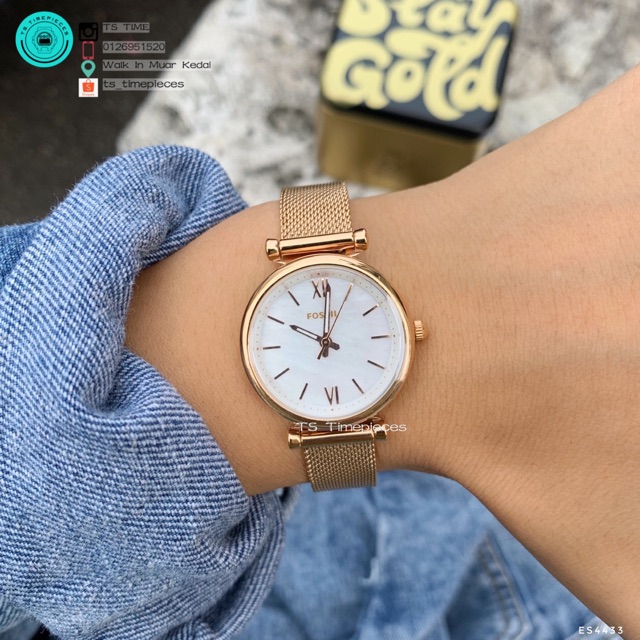 FOSSIL Women s Watch ES4433 2 year international Warranty Shopee Malaysia