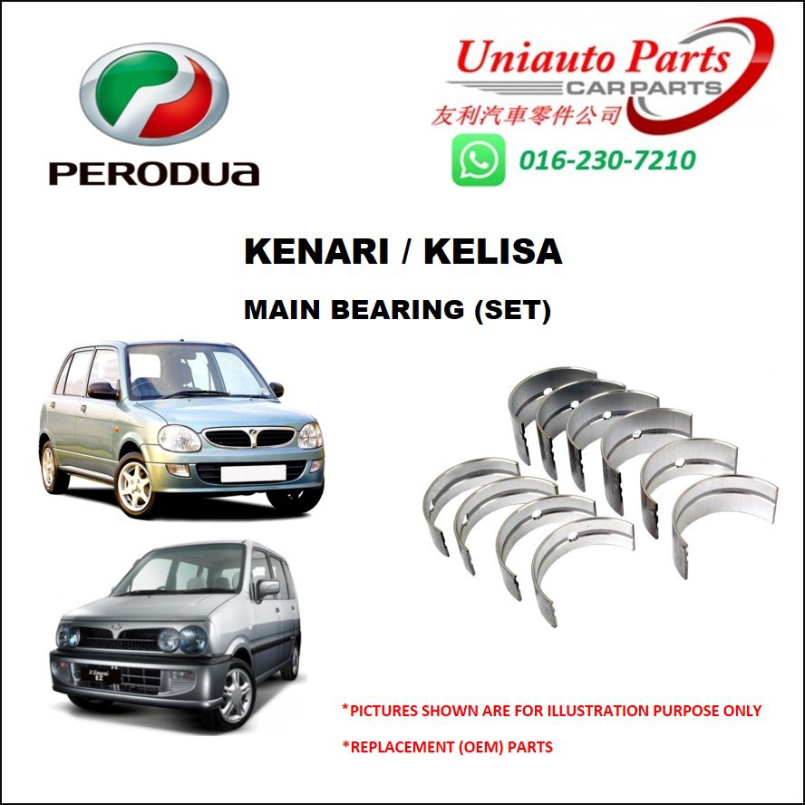 PERODUA KENARI / KELISA MAIN BEARING (SET) Shopee Malaysia