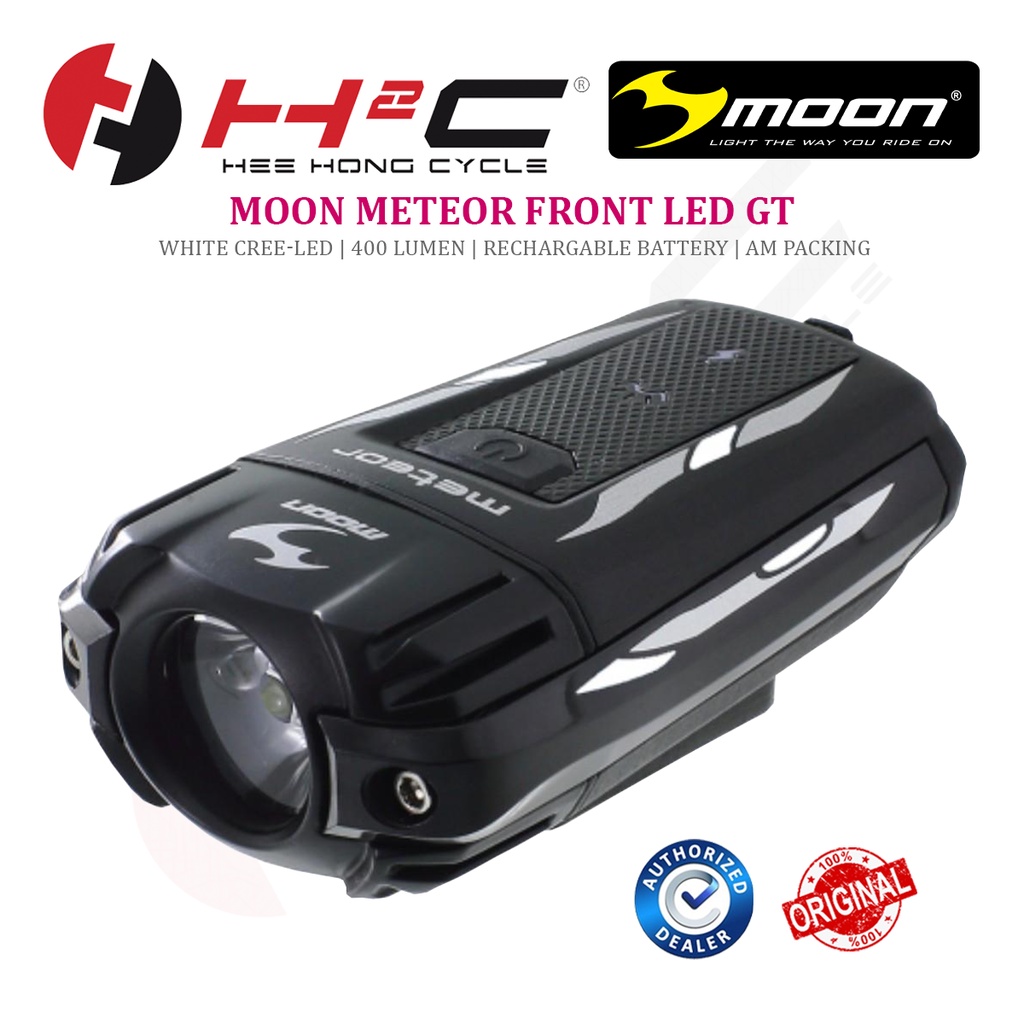 MOON METEOR 400Lumen USB Rechargeable FRONT LED (Original Product ...
