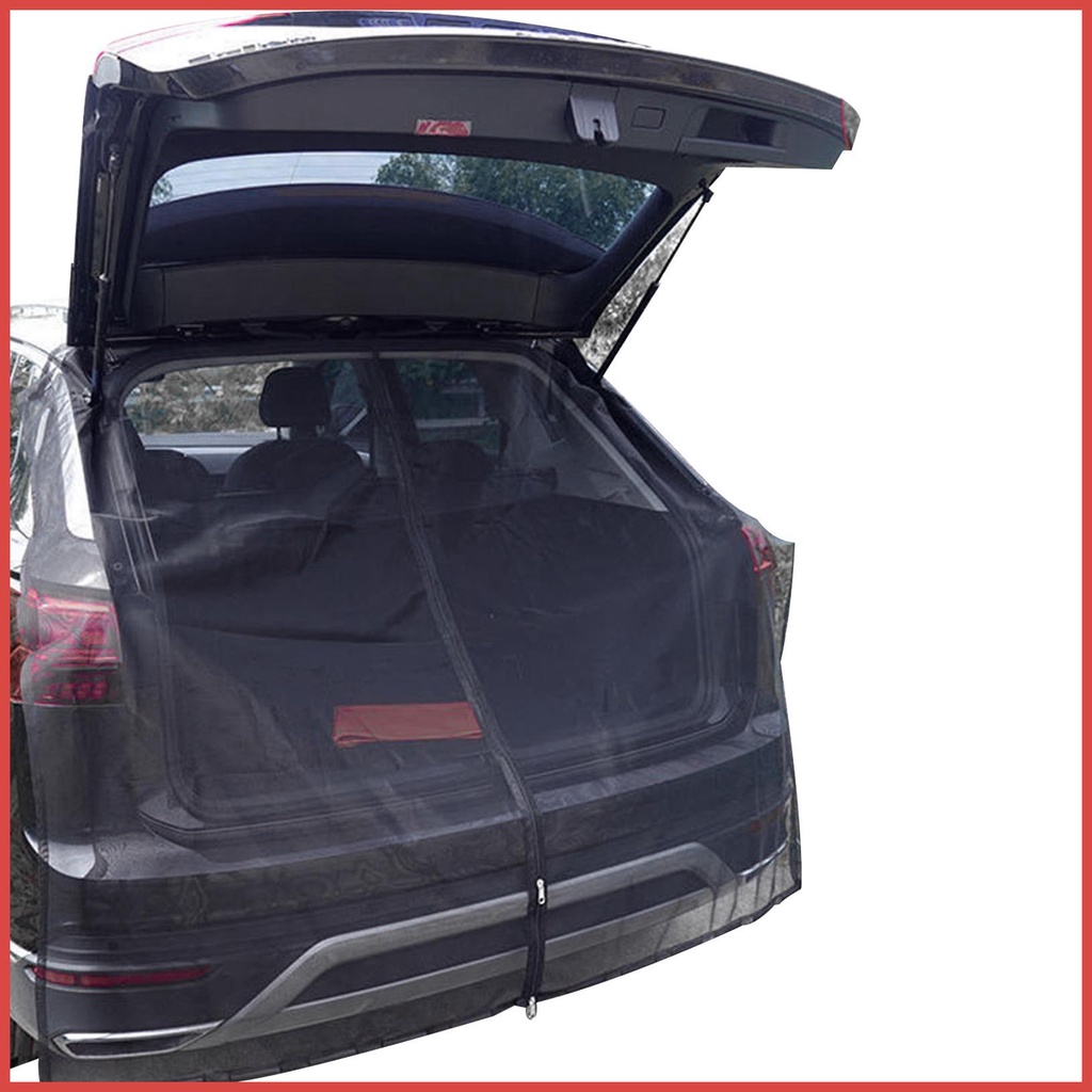 Car Camping Tailgate Shade Car Rear Window Shade from UV & Mosquitoes Breathable Car Camping