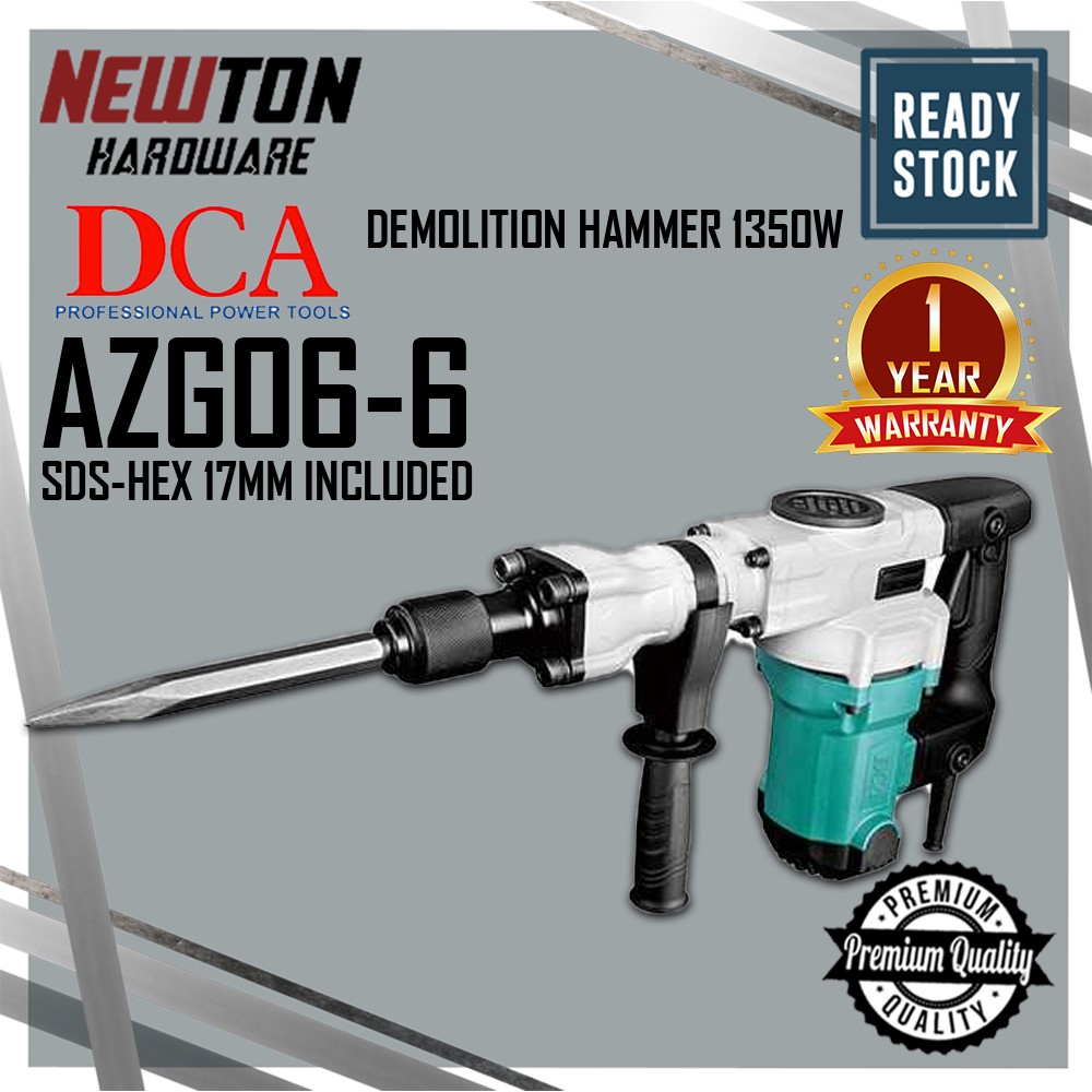''DCA'' DEMOLITION HAMMER 1350W Z1GFF066/AZG066 (SDSHEX 17MM
