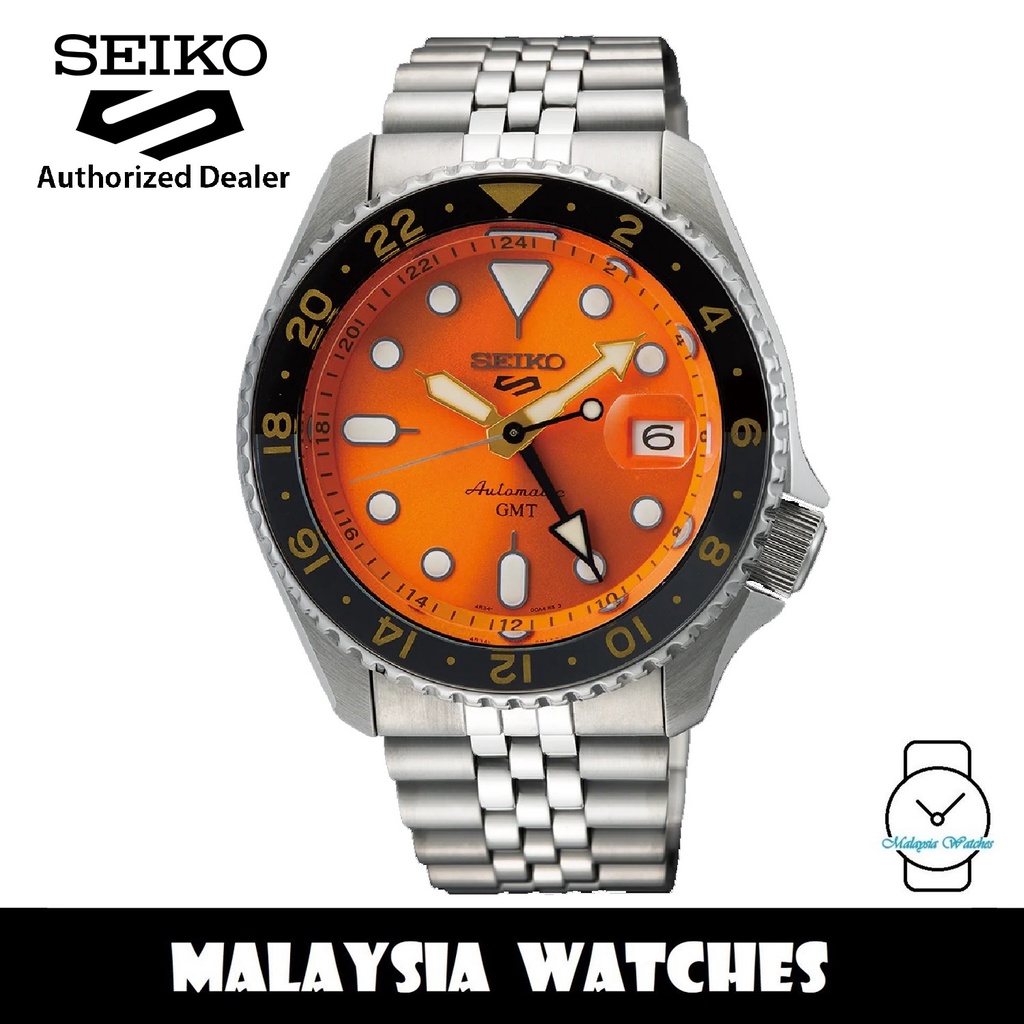 Seiko 5 Sports Superman SSK005K1 Automatic GMT Orange Dial Hardlex