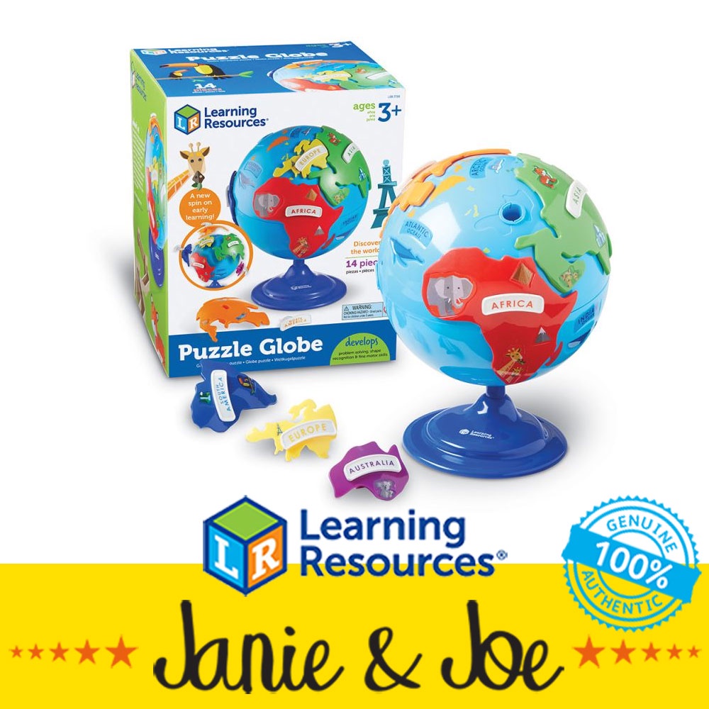Learning Resources Puzzle Globe Age 310, Geography, Educational