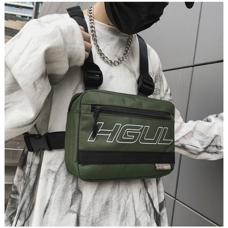 🌟HOT ITEM Malaysia🌟HGUL BAG TACTICAL STREET WEAR STYLE BAG HIP HOP VEST ...