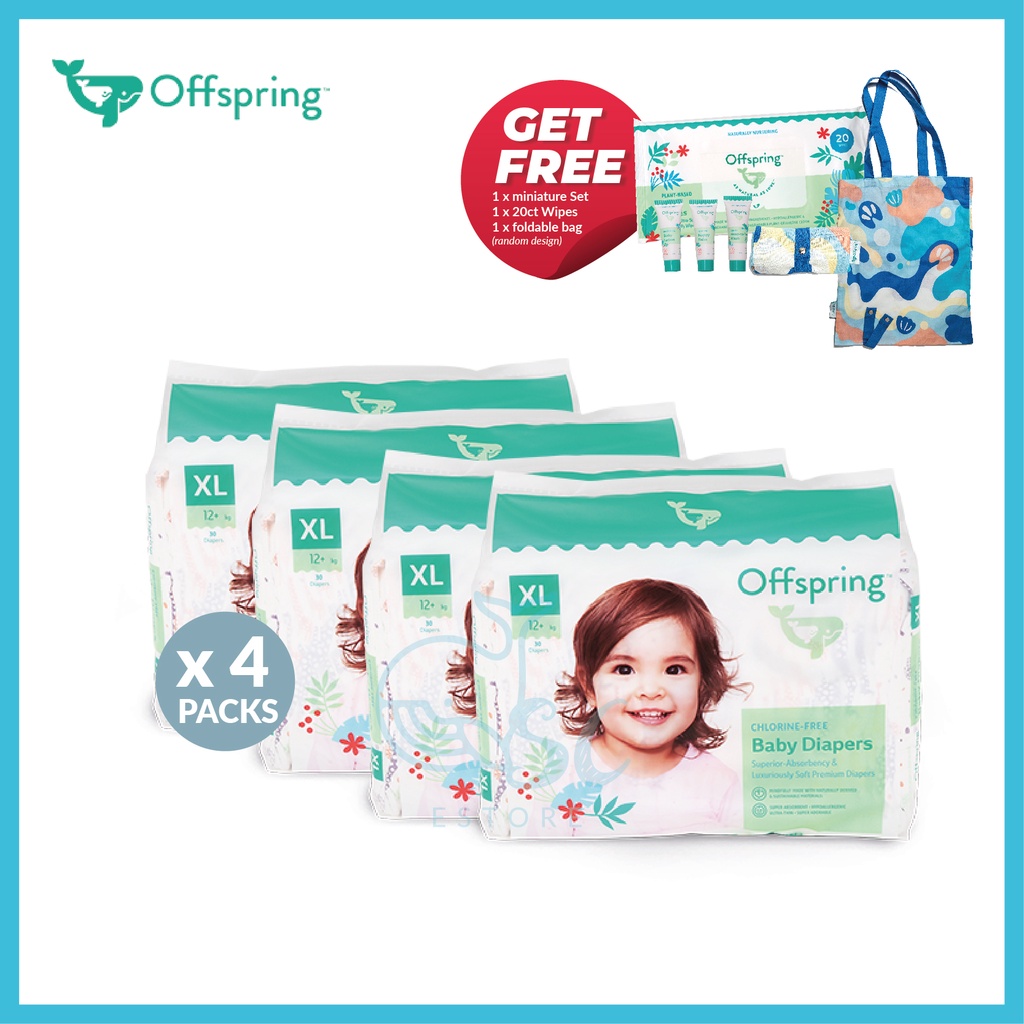 Offspring Fashion Tape Diaper - XL (120 Pcs) | Shopee Malaysia