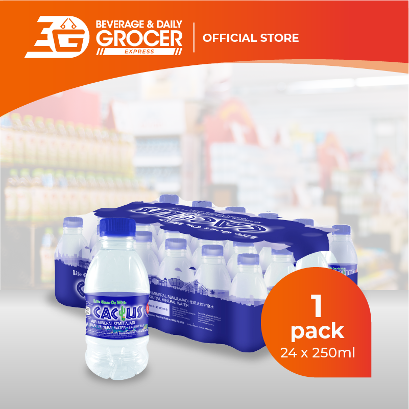 Cactus Mineral Water Shrink Wrap ( 24 x 250ml ) 1 Carton | Shopee Malaysia