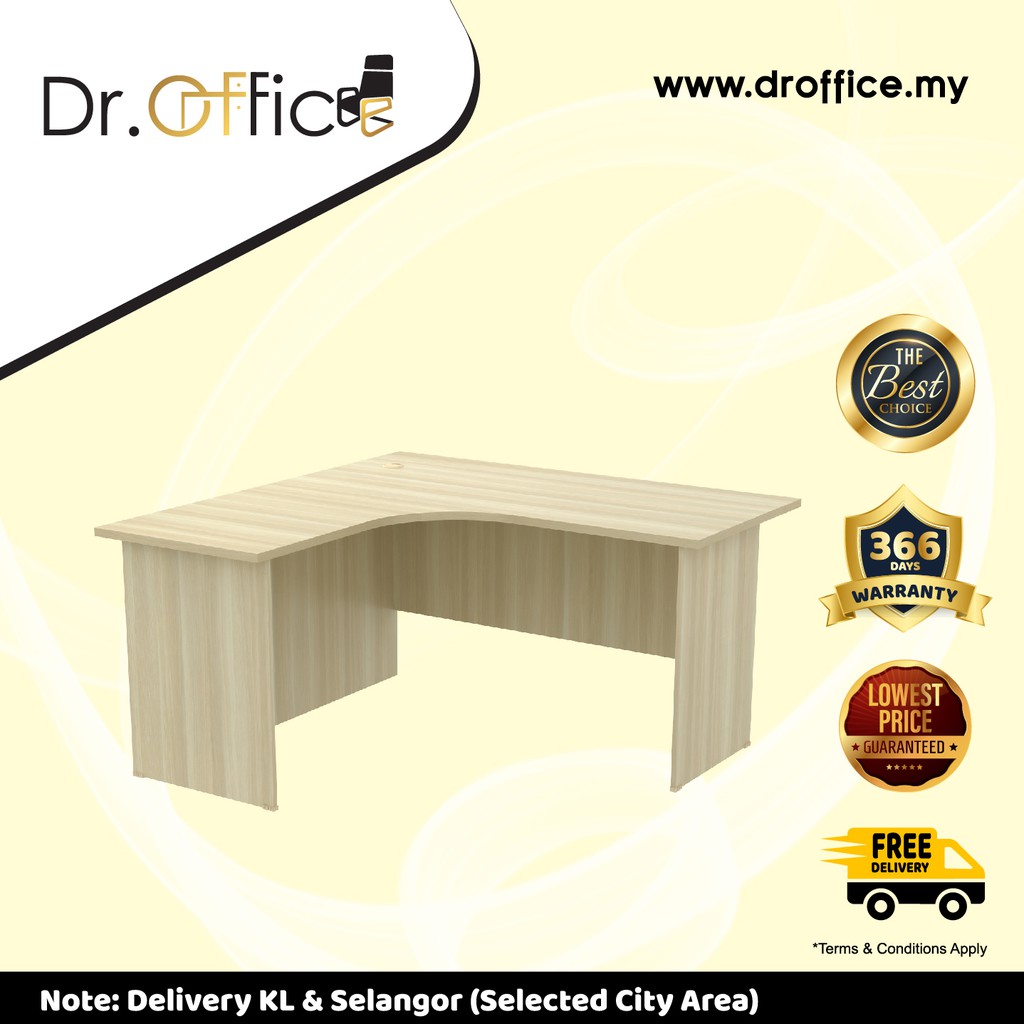 M EXL1515 L SHAPE TABLE MEJA L SHAPE MEJA PEJABAT OFFICE