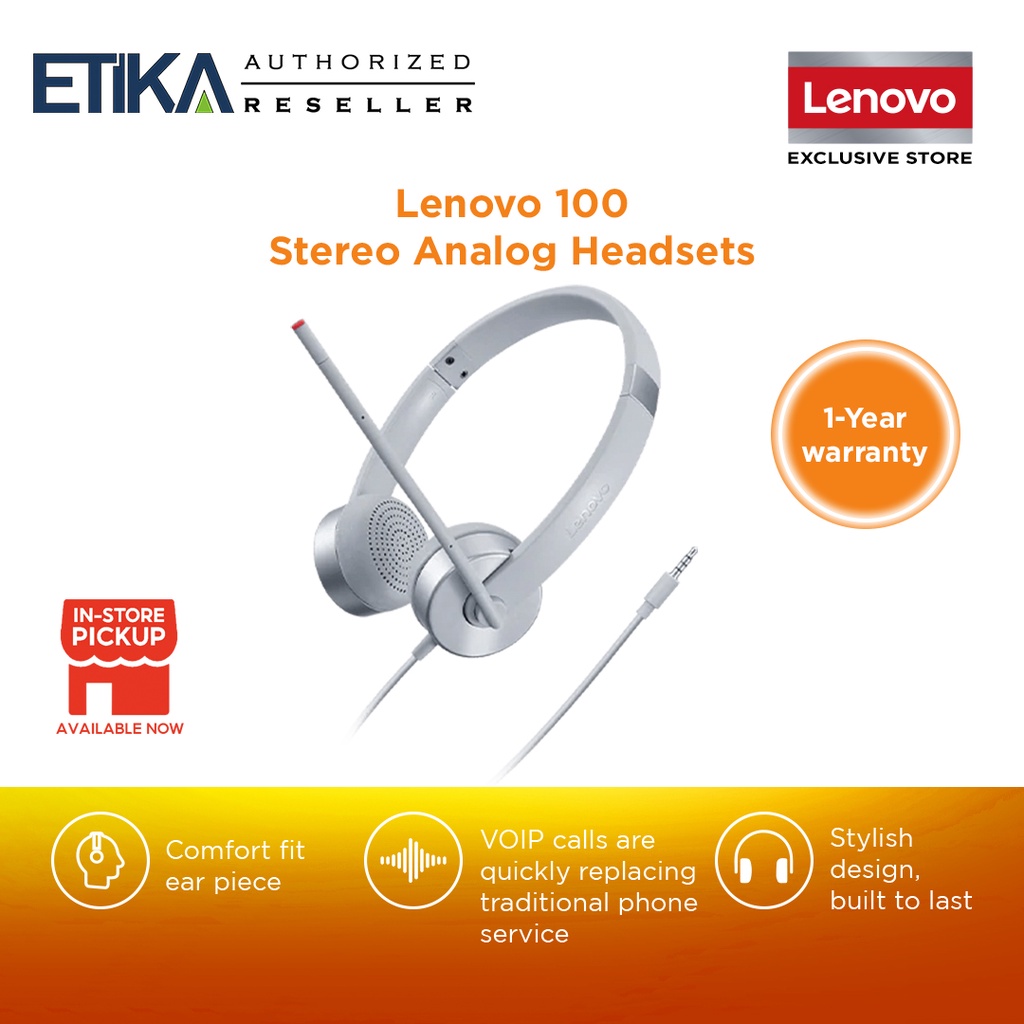 Lenovo 100 stereo online analog headset