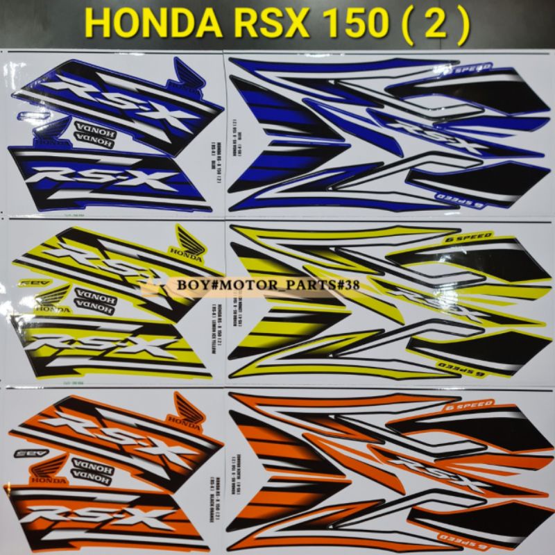 HONDA RSX 150 ( 2 ) BODY STICKER ( READY STOCK ) | Shopee Malaysia