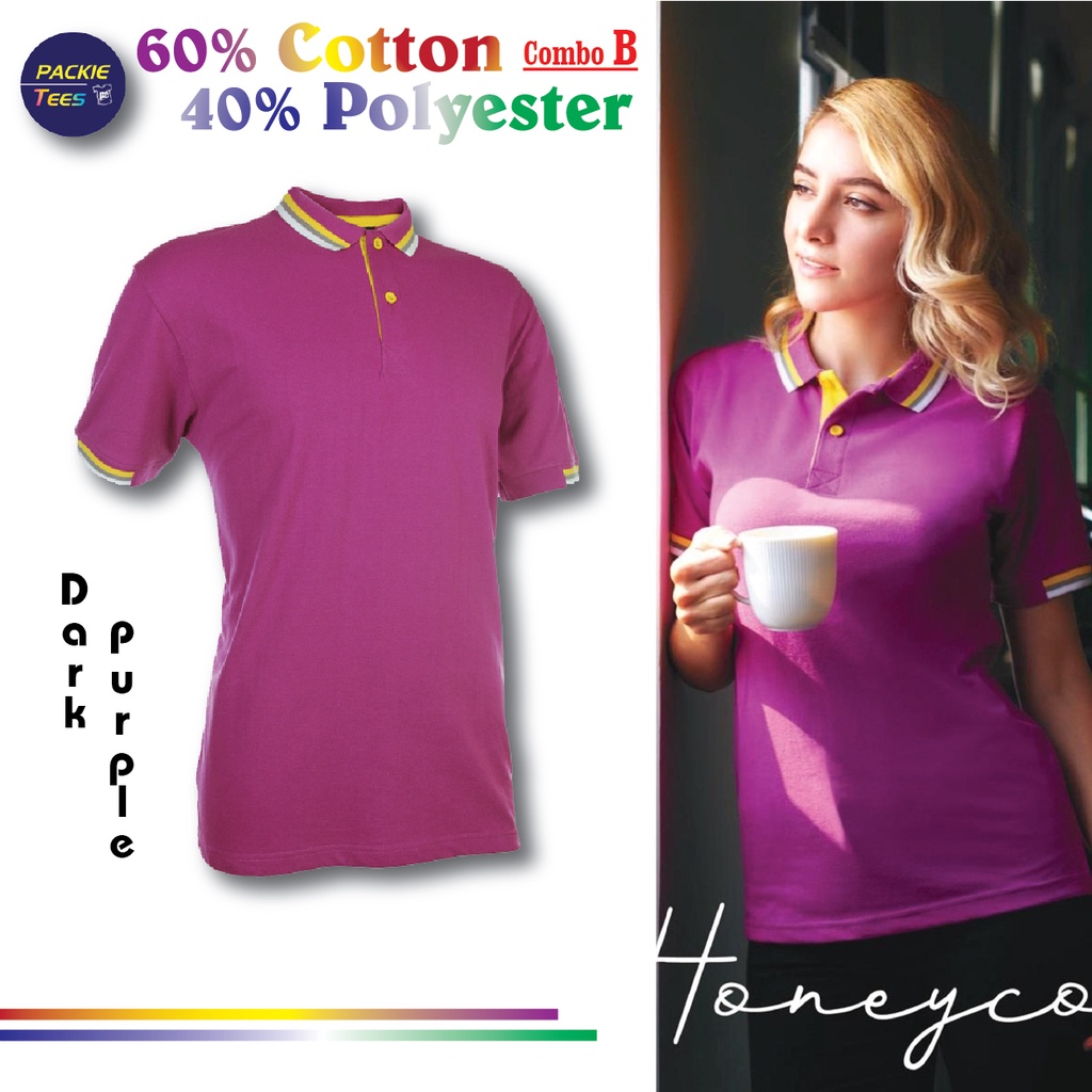 DARK PURPLE POLO HONEYCOMB 60 COTTON 40 POLYESTER COLLAR SHORT SLEEVE TSHIRT HC1130 OREN SPORT UNGU KEMEJA KOSONG HC11 Shopee Malaysia