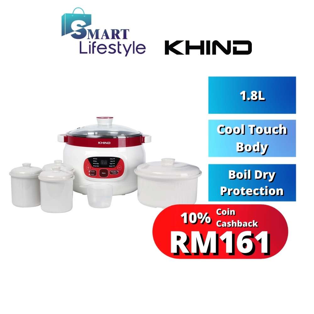 Khind Double Boiler (1.8L) DB18N / DB181 Shopee Malaysia