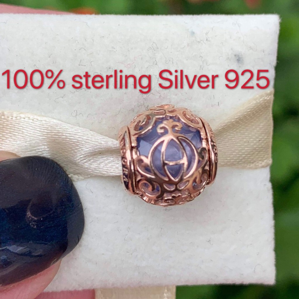 Limited edition Disney Rose Gold Cinderella Coach Charm