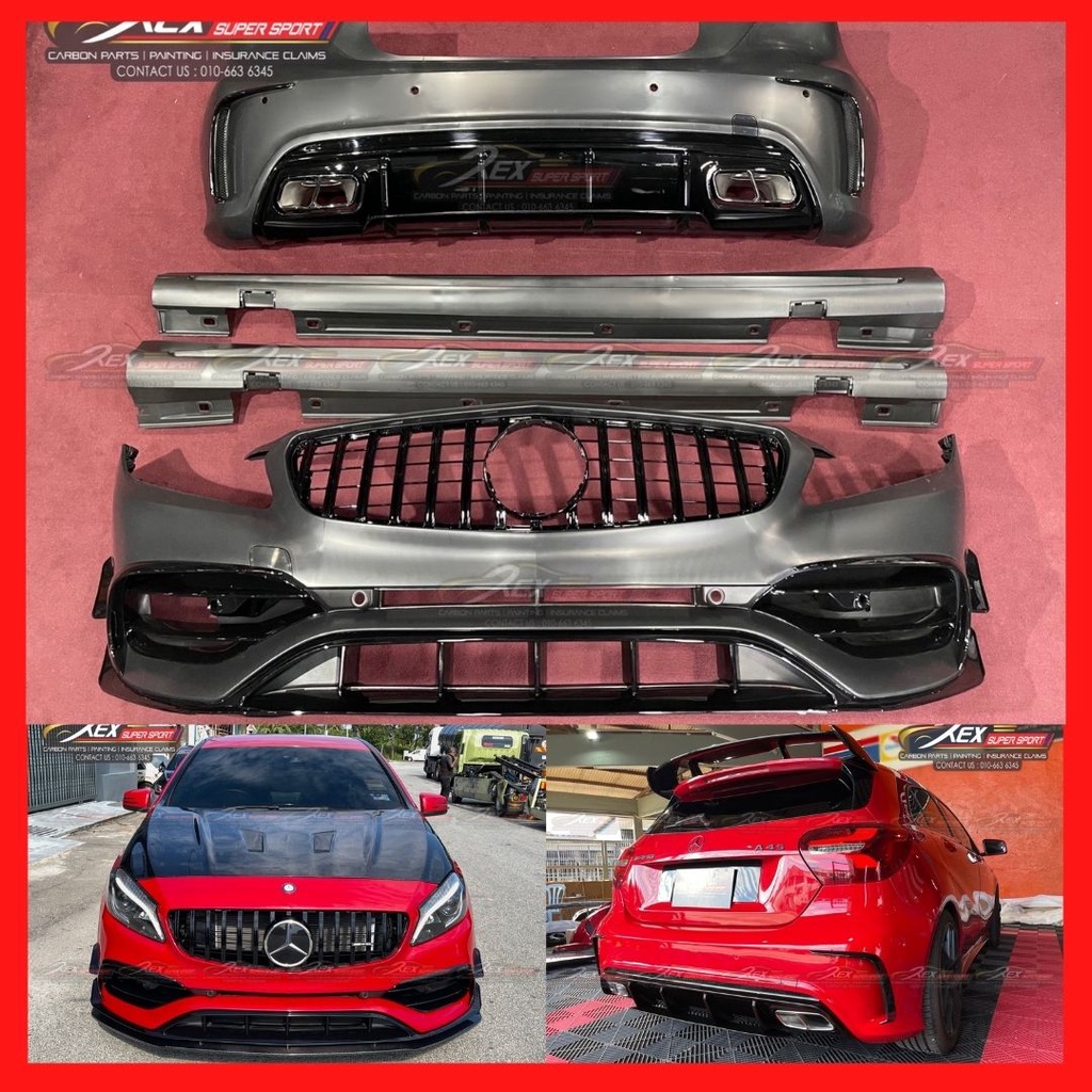 MercedesBenz W176 AClass A180 A200 A250 A45 AMG Bodykit Facelift Set
