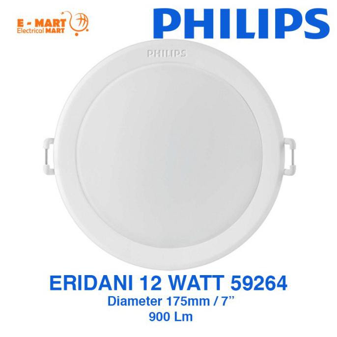 Eridani 12w 7inch 12 Watt Philips Led Downlight 59264 White 100 Guarantee Shopee Malaysia 