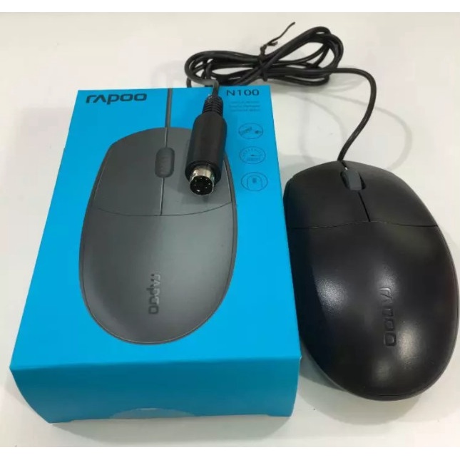 Rapoo N100 BLACK computer mouse (100% real pictures) | Shopee Malaysia