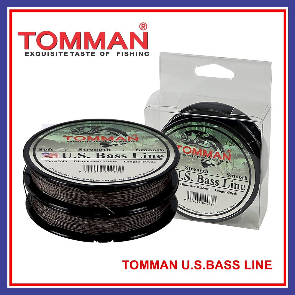 8LB - 20LB) 50YDS Tomman US Bass Line Fishing Line BRAID Line Tali