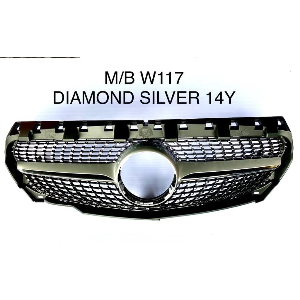 thumbnail interactive-video image 1 of WPKMOTORS Front Mesh Grille With LED Emblem – For Mercedes CLA200 CLA250 2013-2019 W117 1 of 3