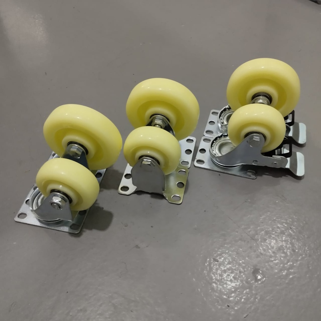 3 Inches & 4 Inches Nylon Castor Wheel / Caster wheel / Kastor Roda ...