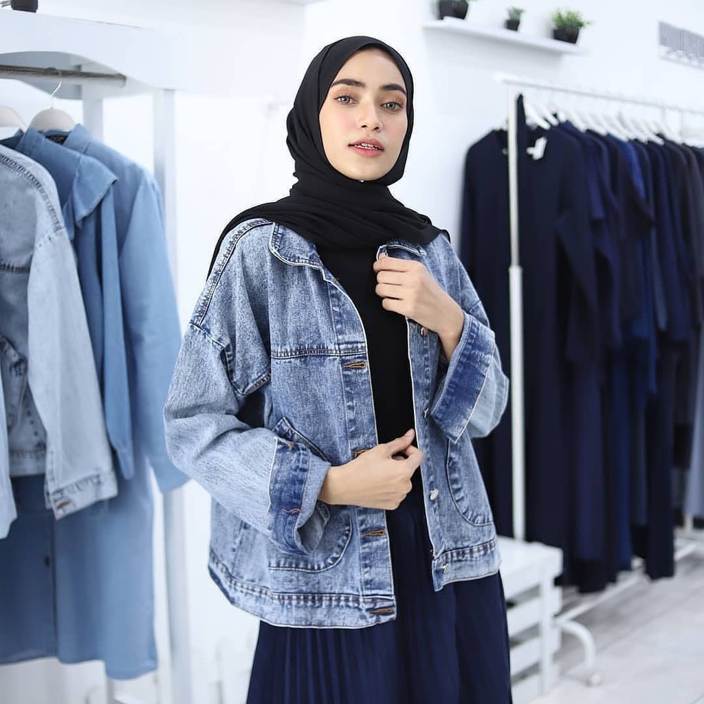 Jacket jeans shop style hijab