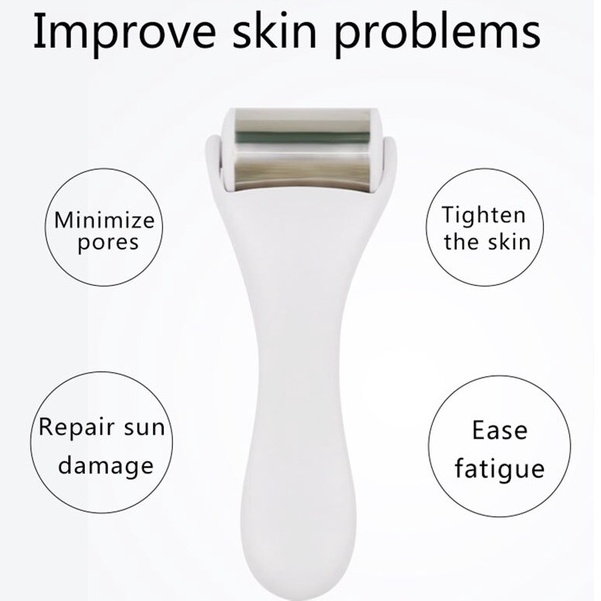 Ice Massage Face Contour Cooling Beauty Roller Tool Face Roller Therapy