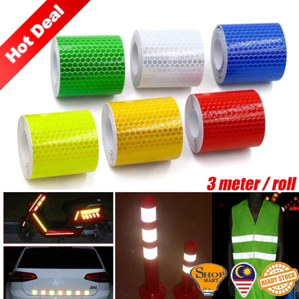 3m Car Safety Warning Sign Reflective Tape Stickers Roll Film