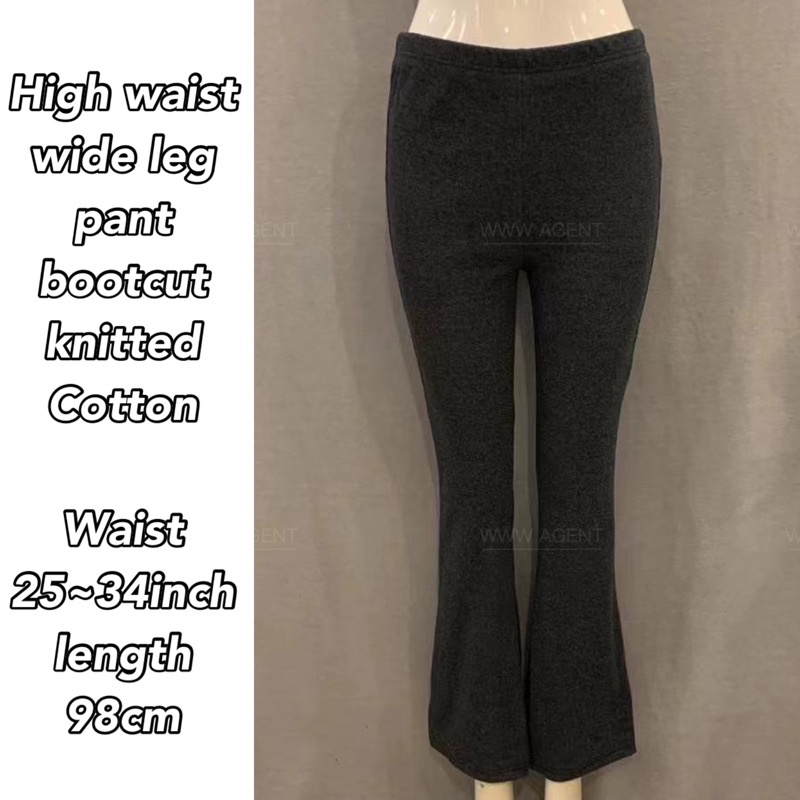 Bootcut Palazzo knitted rm14 seluar bootcut pants flare leg legging ...