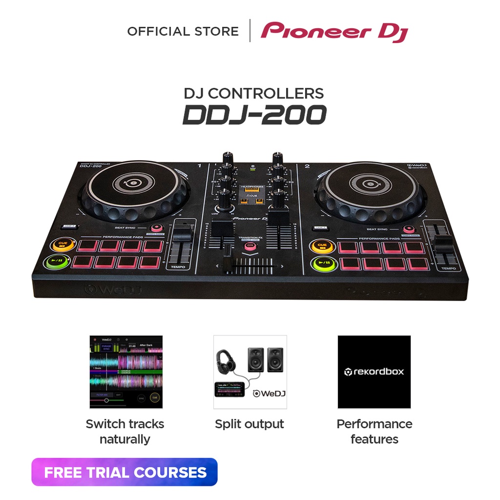 Pioneer DJ DDJ200 2Deck Rekordbox DJ Controller Shopee Malaysia