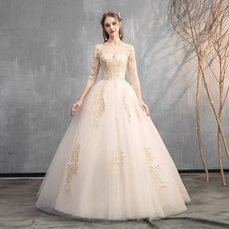 Korean style wedding on sale dress