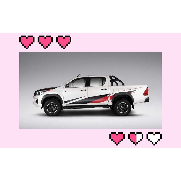 TOYOTA HILUX REVO GAZOO RACING BODY STICKER 2021 Toyota Hilux GR ...