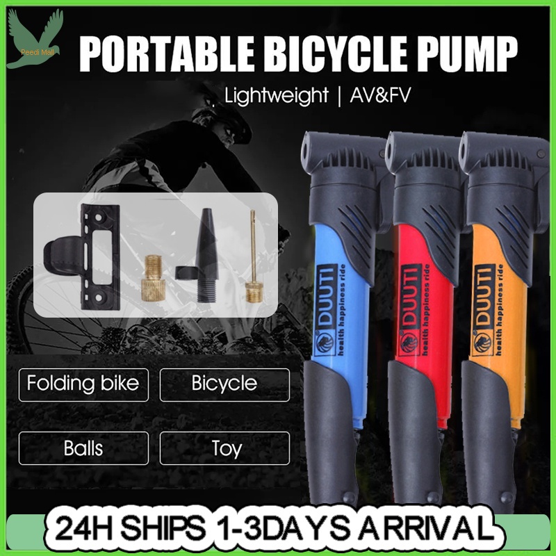 Bike Air Pump Mini Portable Compact Bicycle Tire Inflator hand pump For