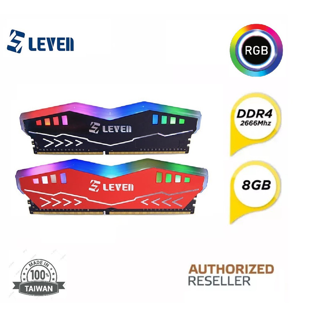 Leven RGB Modules DDR4 8GB 2666 Unbuffered-UDIMM RAM ( color ) | Shopee