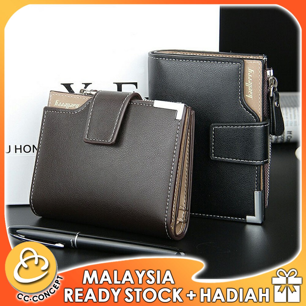 CC CONCEPT Baellerry Korea Fashion Men Short Wallet Unisex Smart Zip ...