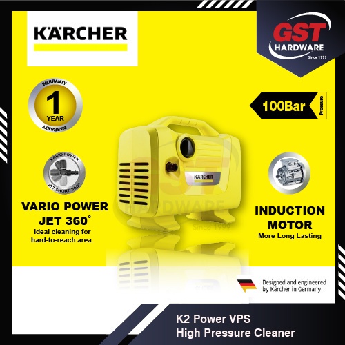 Karcher K2 Power VPS Waterjet High Pressure Heavy Duty Water Jet