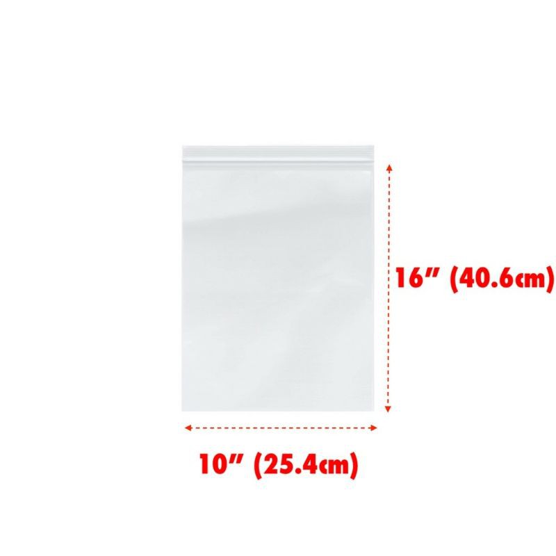 High Quality Large Clear Poly Zipper Ziplock Bag / Zip Lock Beg Plastik ...