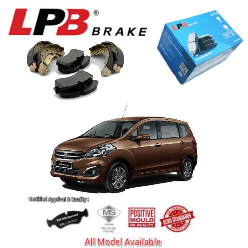 Proton Ertiga Suzuki Ertiga 1.4 LPB EPro Brake Pad/Shoe Premium Semi
