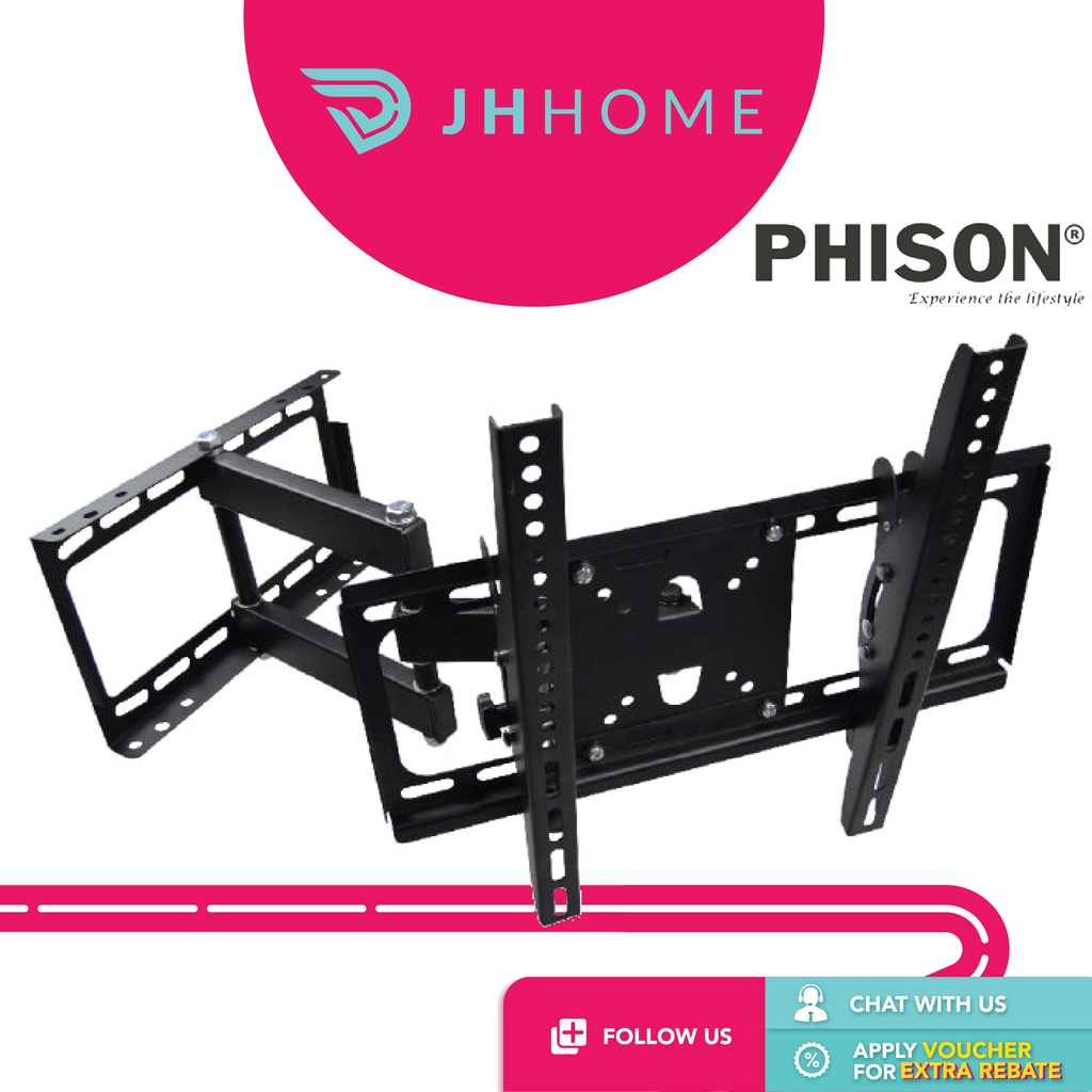 Phison Full Motion Tv Wall Bracket Pm50Fm Cento Wall Mount Full
