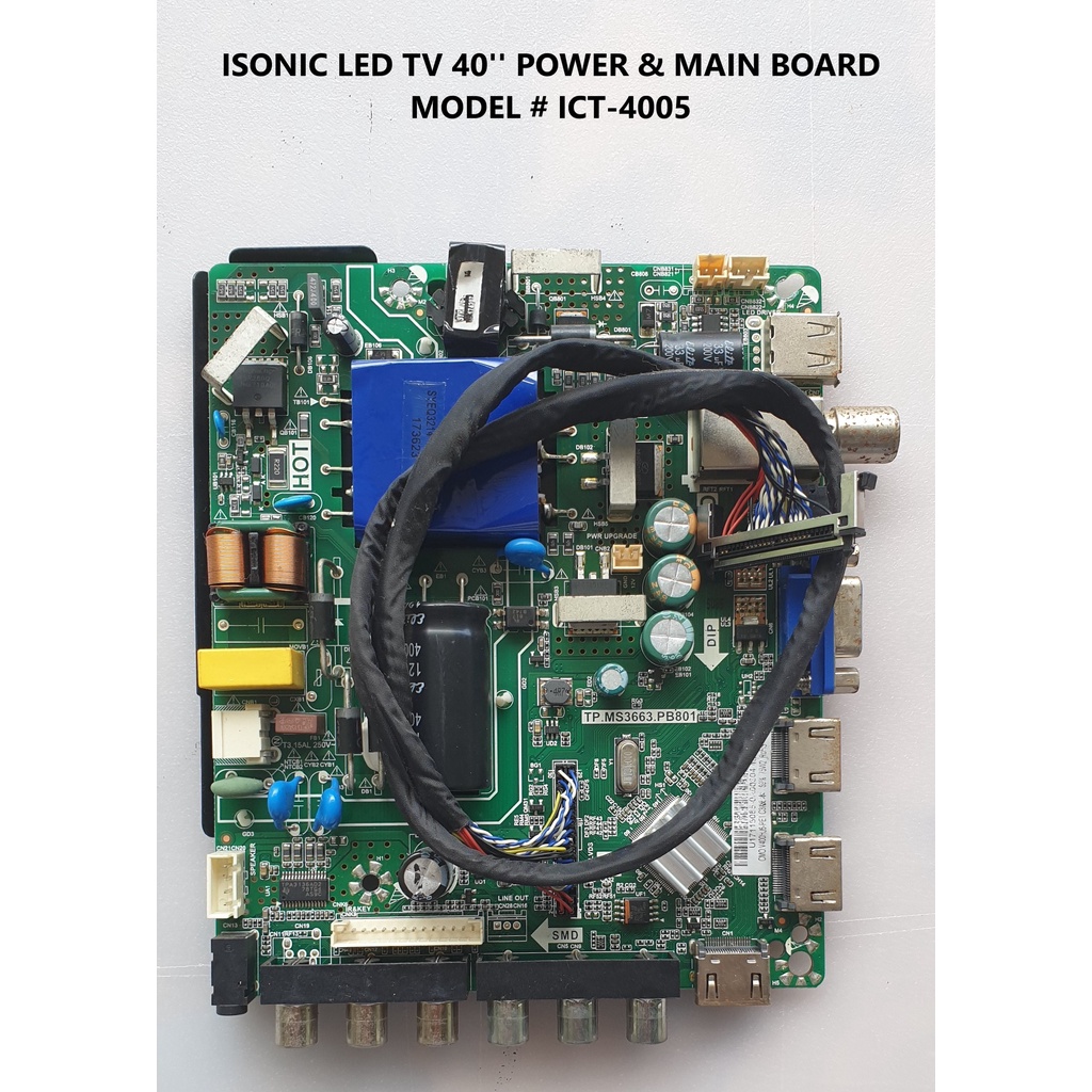 ISONIC LED TV 40'' POWER & MAIN BOARD MODEL # ICT-4005 | Shopee Malaysia