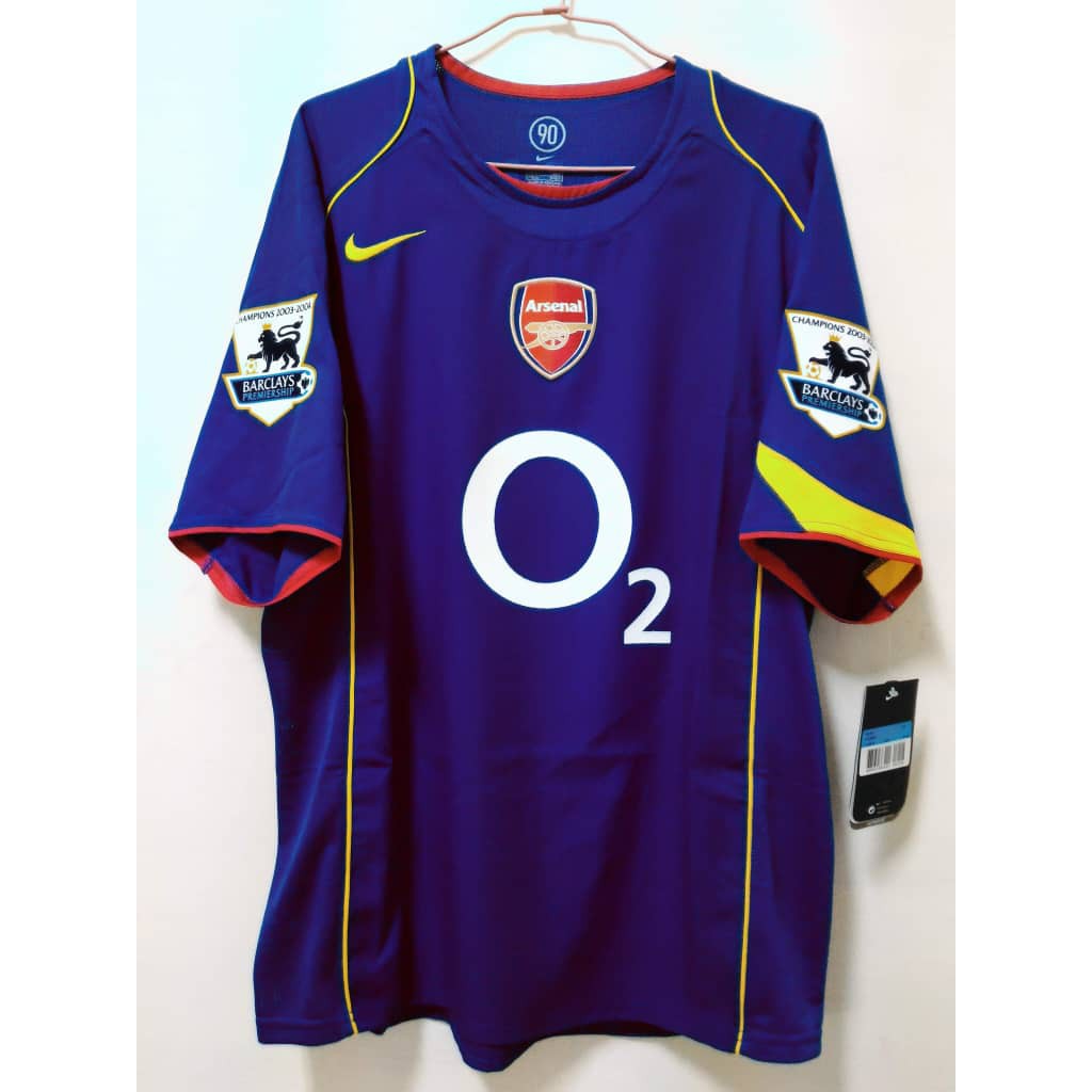 2004 05 Arsenal Men Away Jersey Henry Shopee Malaysia