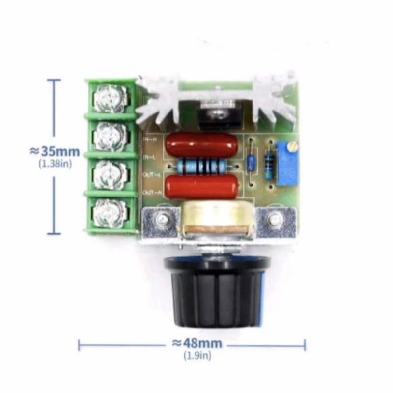 SCR DIMMER 220V 2000W AC ELECTRONIC VOLTAGE REGULATOR | Shopee Malaysia
