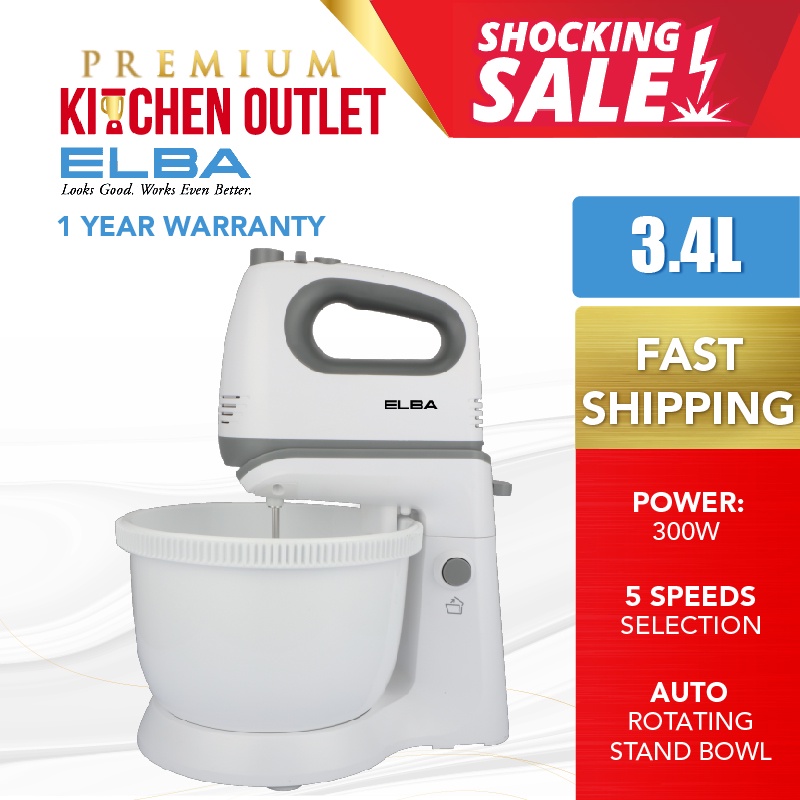 Faber 3.5L Stainless Steel Stand Mixer FM335 Elba 3.4L Auto Rotation